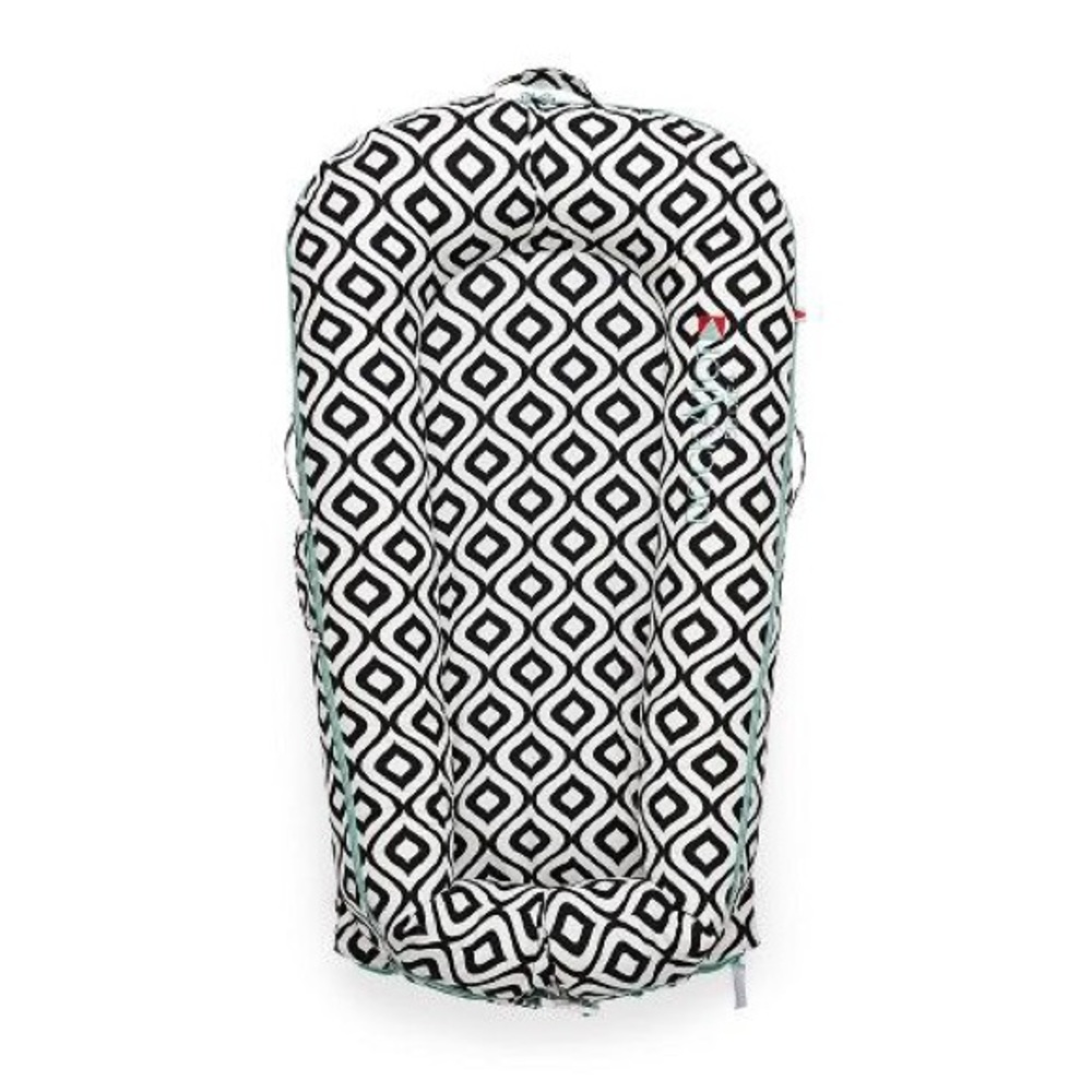 Dock A Tot Deluxe in Mod Chevron Black & White